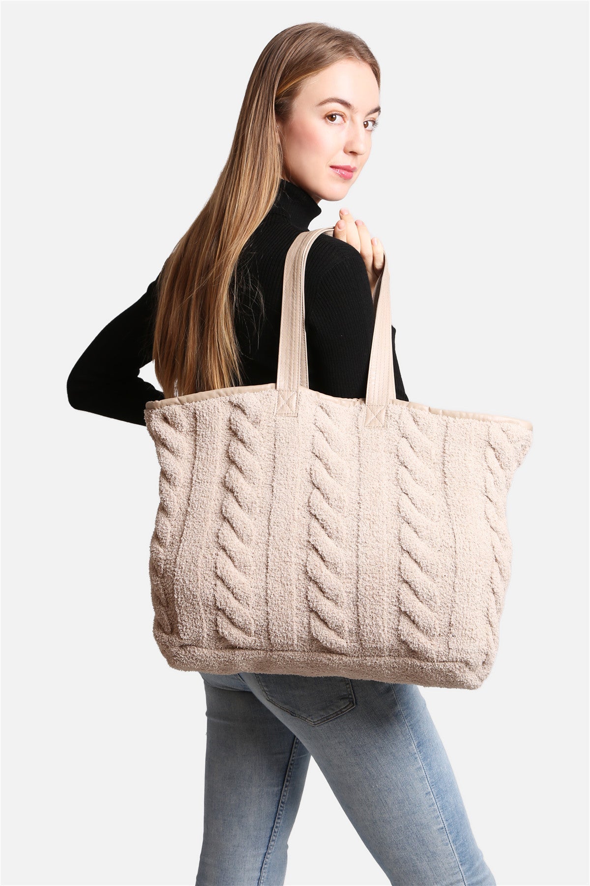 Comfyluxe Ivory Comfy Luxe Smile Tote Bag – LuxuryLashBeauty